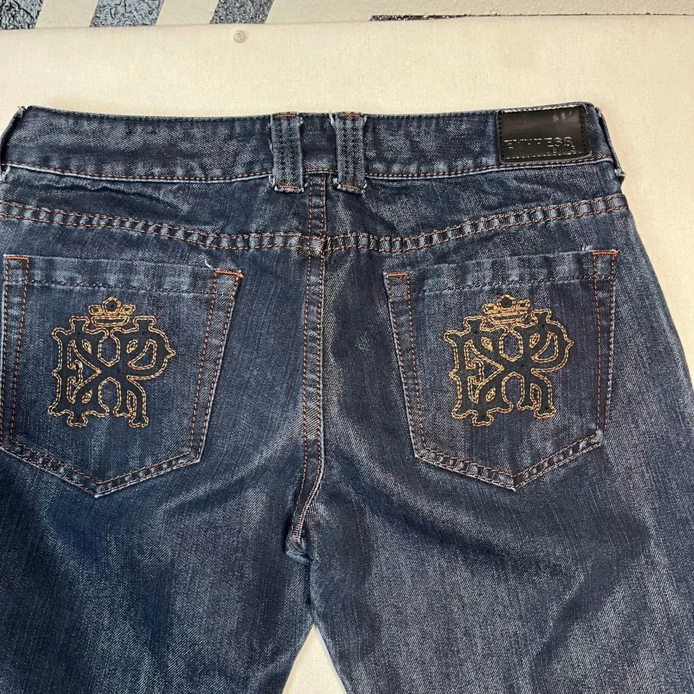 Express Stella Boot‎ Leg Cut Jeans Dark Wash Women's Flared Denim - Size 10